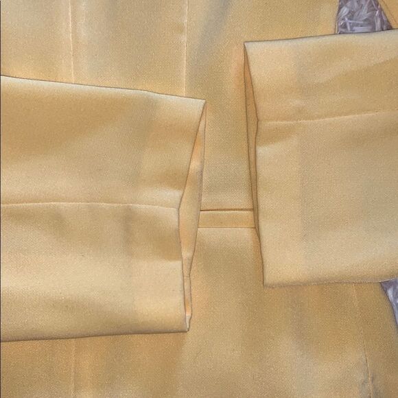 Vintage Metrostyle Women’s Yellow 2-Piece Jacket Skirt Matching Suit Set Size 12 - Picture 5 of 16